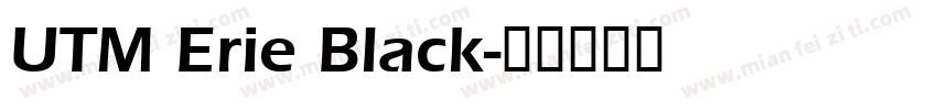 UTM Erie Black字体转换